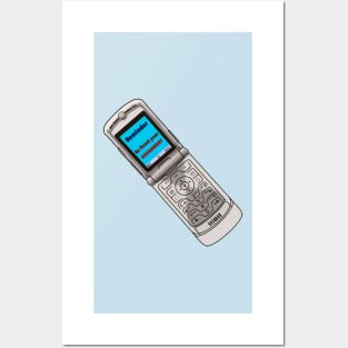 Flip phone  - Reminder - Go complete your assignment Posters and Art